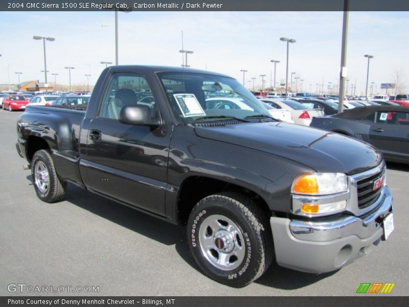 Carbon Metallic / Dark Pewter 2004 GMC Sierra 1500 SLE Regular Cab