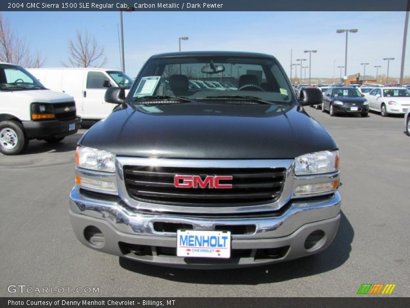 Carbon Metallic / Dark Pewter 2004 GMC Sierra 1500 SLE Regular Cab