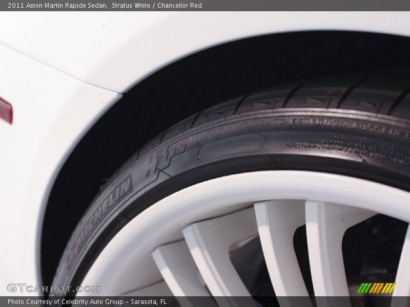 Stratus White / Chancellor Red 2011 Aston Martin Rapide Sedan
