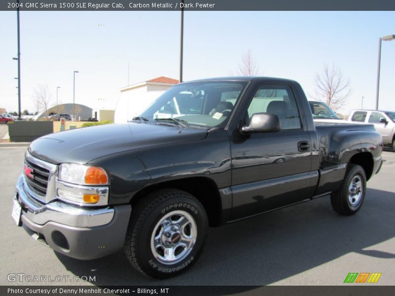 Carbon Metallic / Dark Pewter 2004 GMC Sierra 1500 SLE Regular Cab