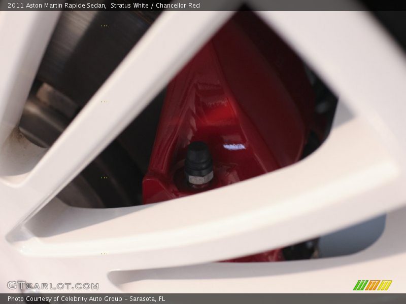 Stratus White / Chancellor Red 2011 Aston Martin Rapide Sedan