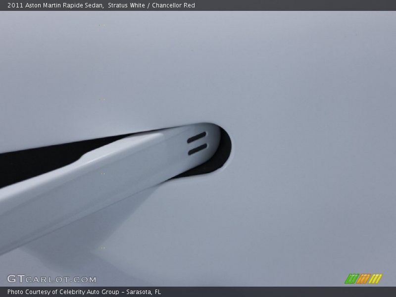 Stratus White / Chancellor Red 2011 Aston Martin Rapide Sedan