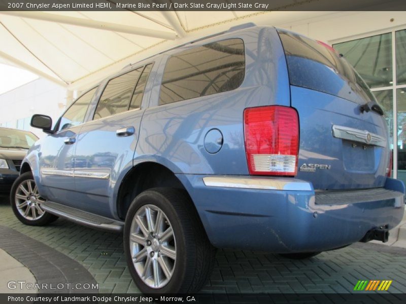 Marine Blue Pearl / Dark Slate Gray/Light Slate Gray 2007 Chrysler Aspen Limited HEMI