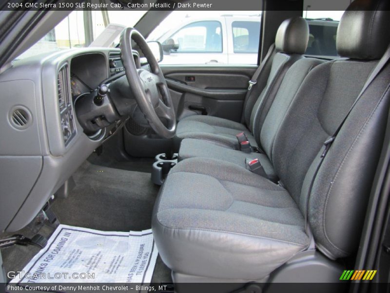  2004 Sierra 1500 SLE Regular Cab Dark Pewter Interior