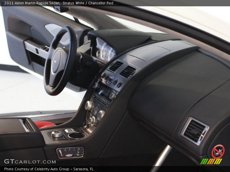 Stratus White / Chancellor Red 2011 Aston Martin Rapide Sedan
