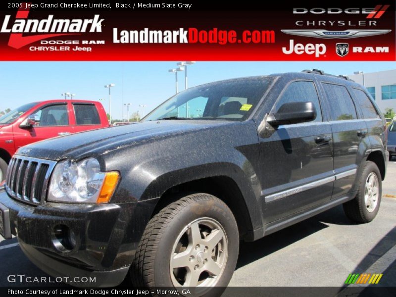 Black / Medium Slate Gray 2005 Jeep Grand Cherokee Limited