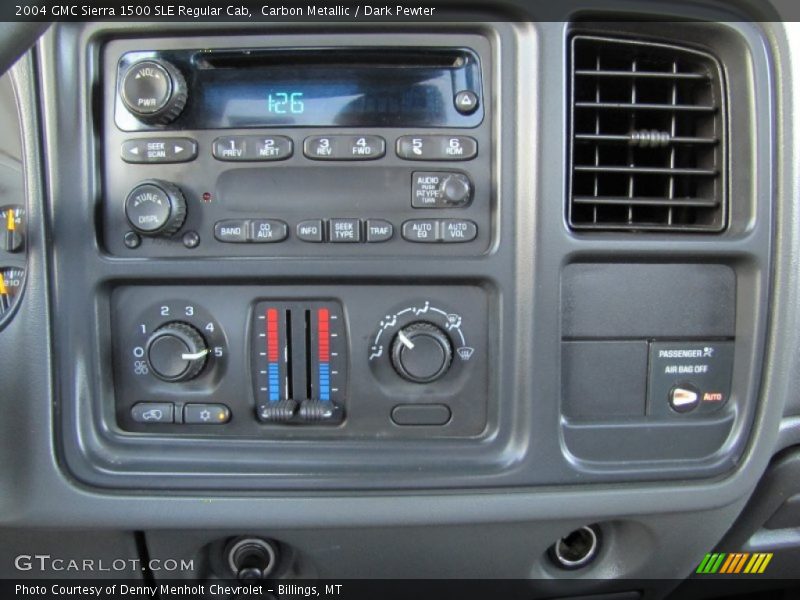 Controls of 2004 Sierra 1500 SLE Regular Cab