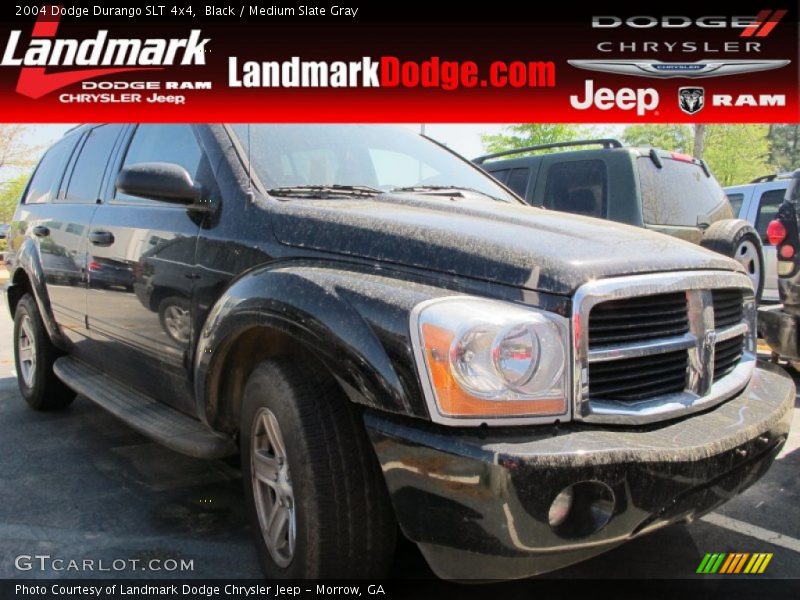 Black / Medium Slate Gray 2004 Dodge Durango SLT 4x4