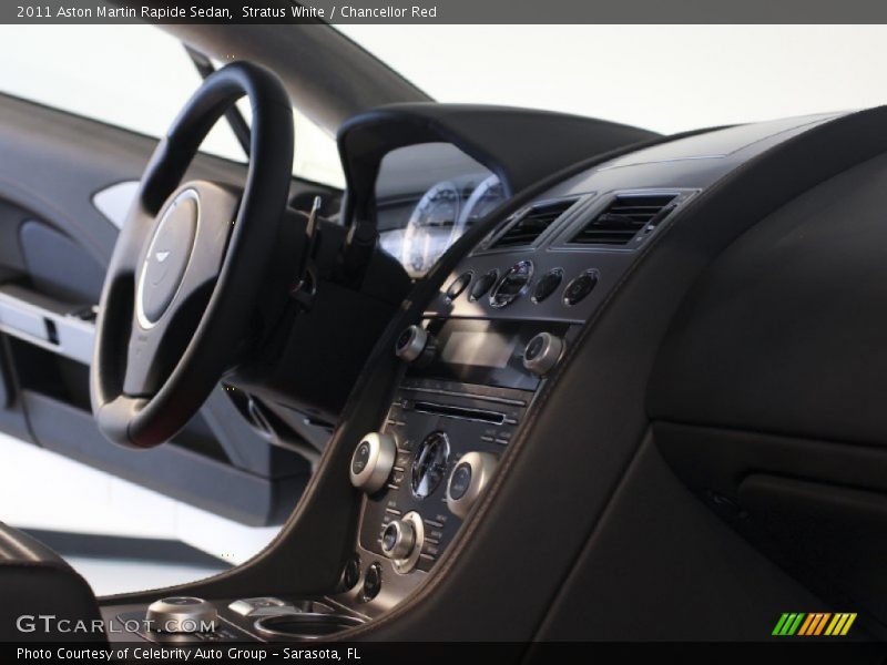 Stratus White / Chancellor Red 2011 Aston Martin Rapide Sedan