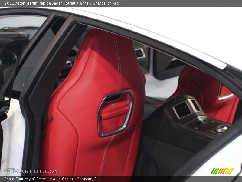 Stratus White / Chancellor Red 2011 Aston Martin Rapide Sedan