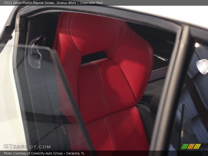 Stratus White / Chancellor Red 2011 Aston Martin Rapide Sedan