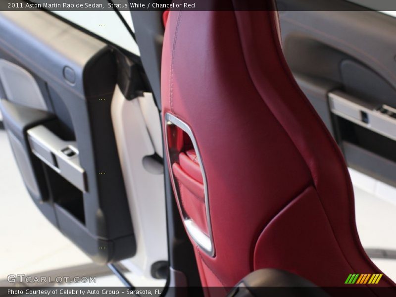 Stratus White / Chancellor Red 2011 Aston Martin Rapide Sedan