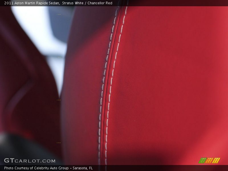 Stratus White / Chancellor Red 2011 Aston Martin Rapide Sedan