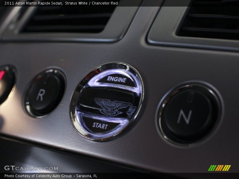Stratus White / Chancellor Red 2011 Aston Martin Rapide Sedan