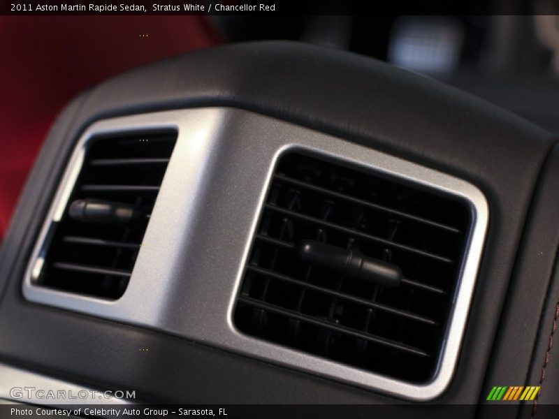 Stratus White / Chancellor Red 2011 Aston Martin Rapide Sedan