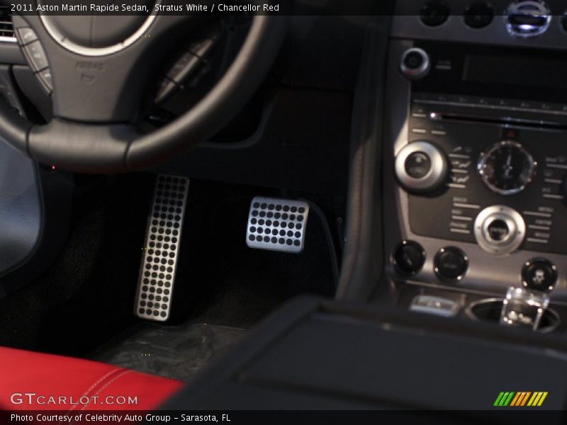 Stratus White / Chancellor Red 2011 Aston Martin Rapide Sedan