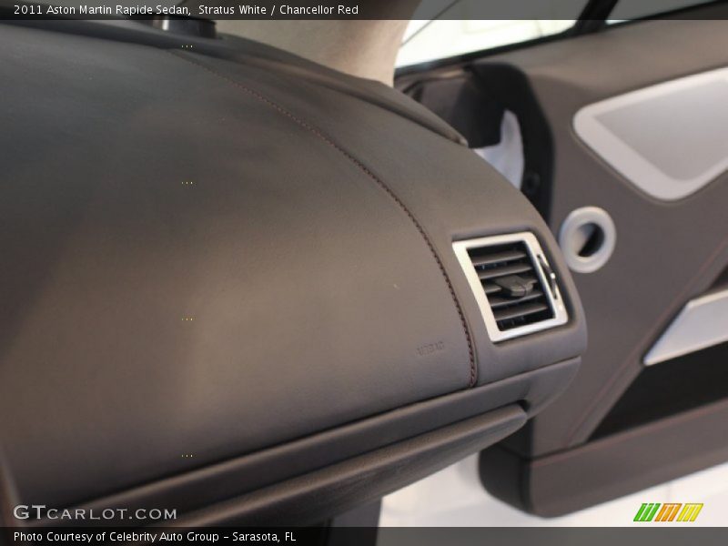 Stratus White / Chancellor Red 2011 Aston Martin Rapide Sedan
