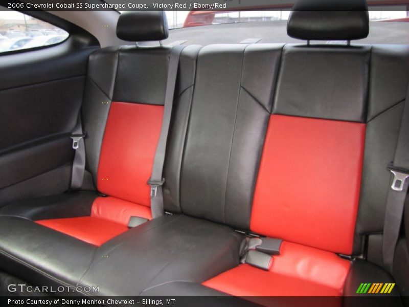 Rear Seat of 2006 Cobalt SS Supercharged Coupe
