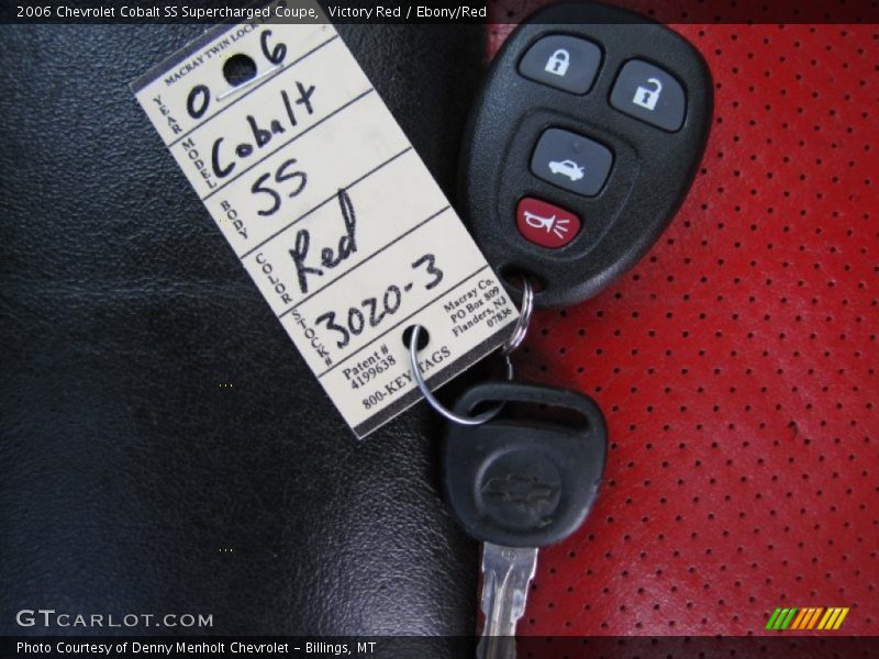 Keys of 2006 Cobalt SS Supercharged Coupe