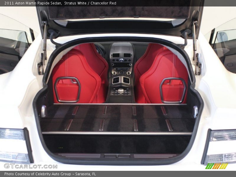 Stratus White / Chancellor Red 2011 Aston Martin Rapide Sedan