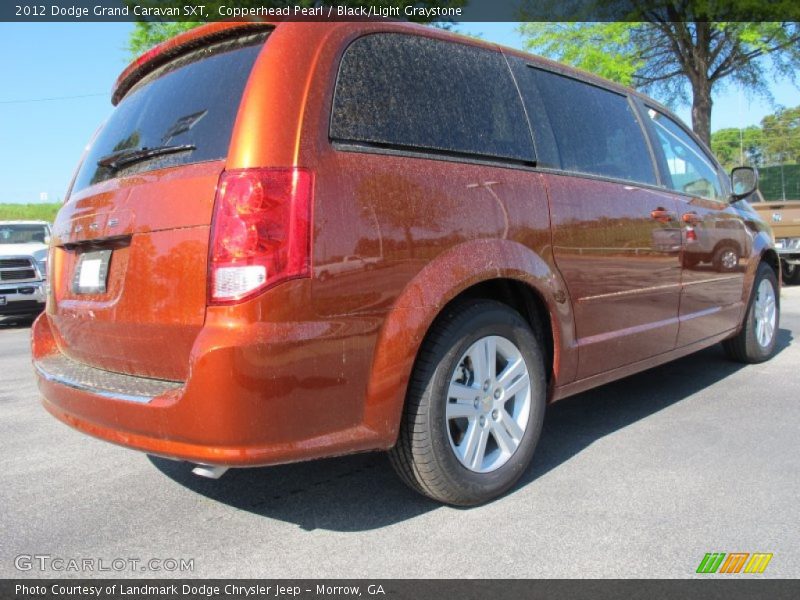 Copperhead Pearl / Black/Light Graystone 2012 Dodge Grand Caravan SXT