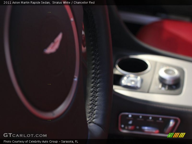 Stratus White / Chancellor Red 2011 Aston Martin Rapide Sedan