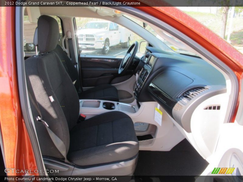 Copperhead Pearl / Black/Light Graystone 2012 Dodge Grand Caravan SXT