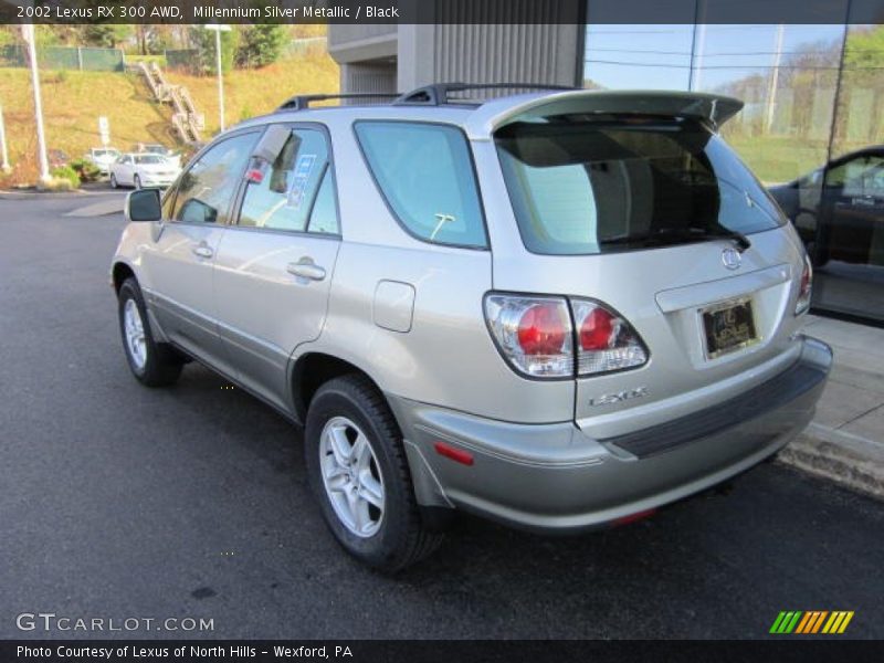 Millennium Silver Metallic / Black 2002 Lexus RX 300 AWD