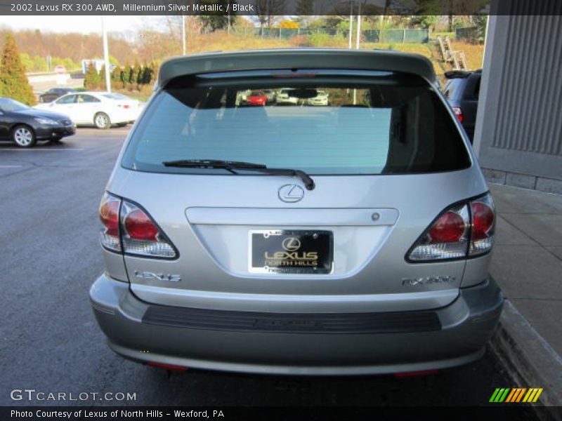 Millennium Silver Metallic / Black 2002 Lexus RX 300 AWD