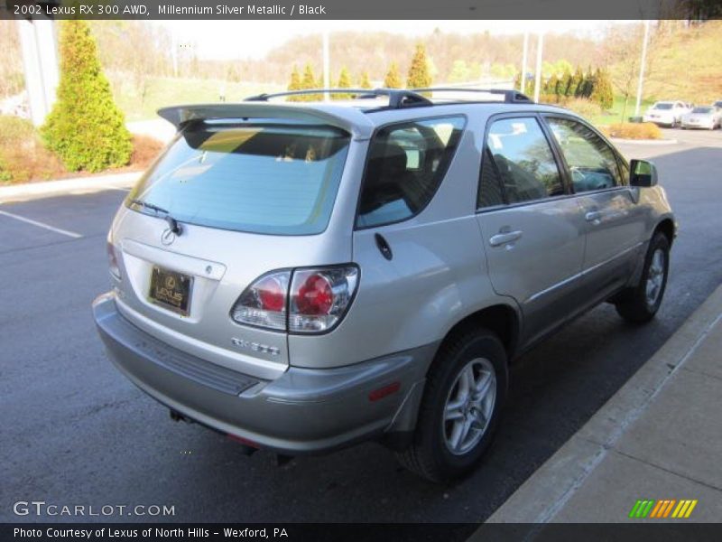 Millennium Silver Metallic / Black 2002 Lexus RX 300 AWD