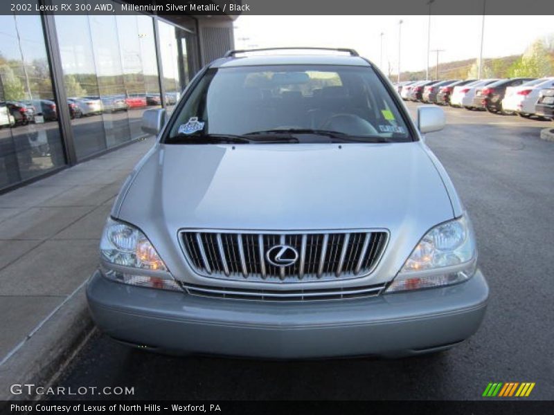 Millennium Silver Metallic / Black 2002 Lexus RX 300 AWD