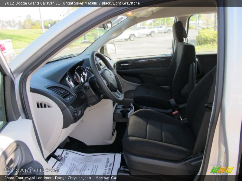 Bright Silver Metallic / Black/Light Graystone 2012 Dodge Grand Caravan SE
