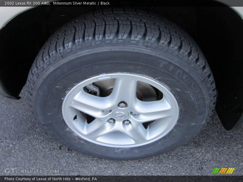 Millennium Silver Metallic / Black 2002 Lexus RX 300 AWD