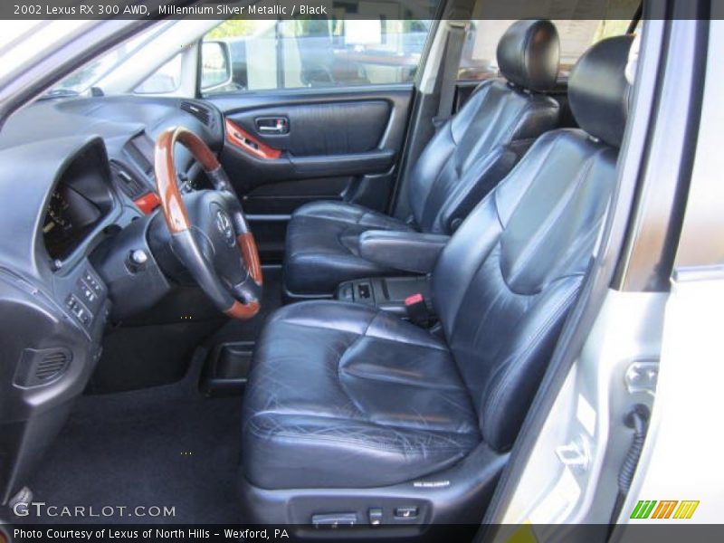 Millennium Silver Metallic / Black 2002 Lexus RX 300 AWD