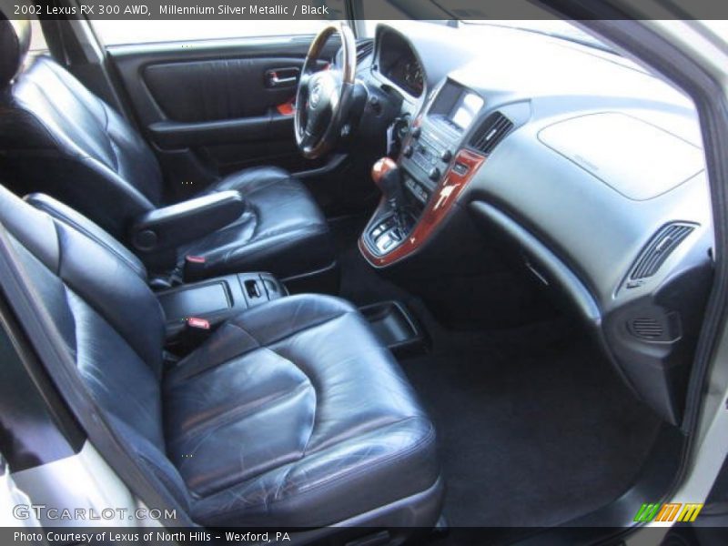 Millennium Silver Metallic / Black 2002 Lexus RX 300 AWD
