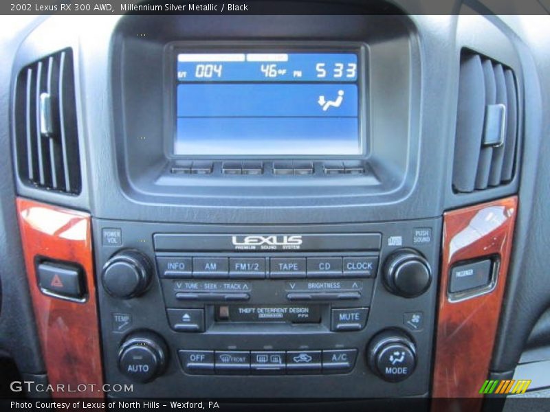Millennium Silver Metallic / Black 2002 Lexus RX 300 AWD