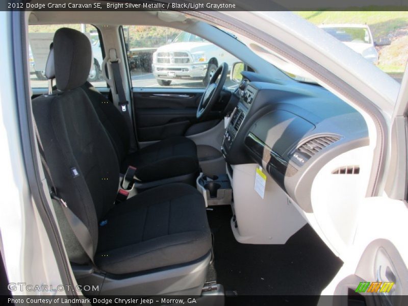 Bright Silver Metallic / Black/Light Graystone 2012 Dodge Grand Caravan SE