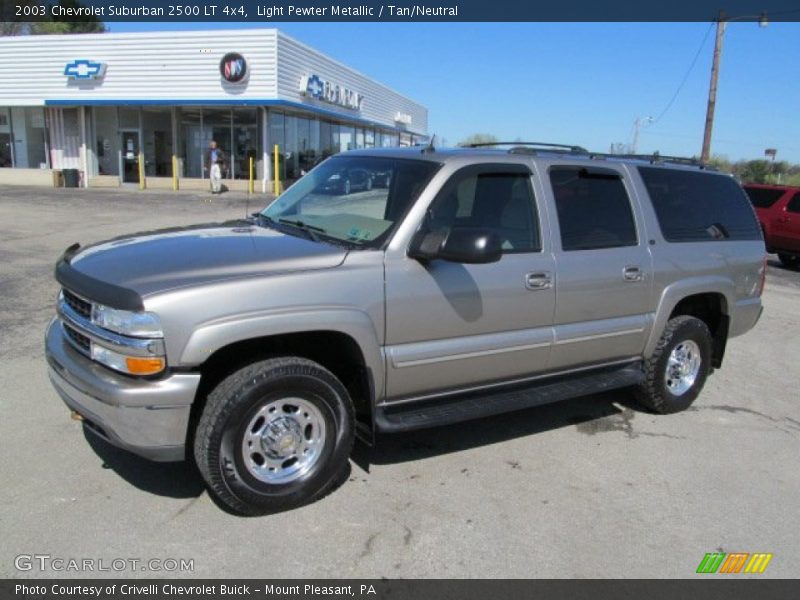 Light Pewter Metallic / Tan/Neutral 2003 Chevrolet Suburban 2500 LT 4x4