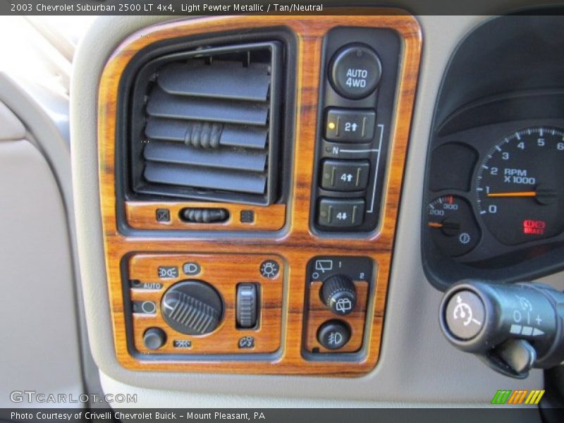 Controls of 2003 Suburban 2500 LT 4x4