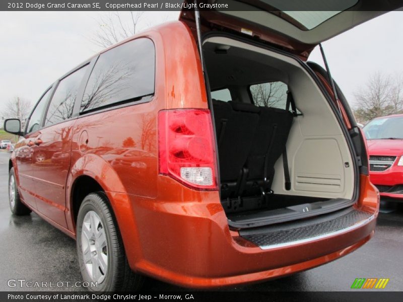 Copperhead Pearl / Black/Light Graystone 2012 Dodge Grand Caravan SE