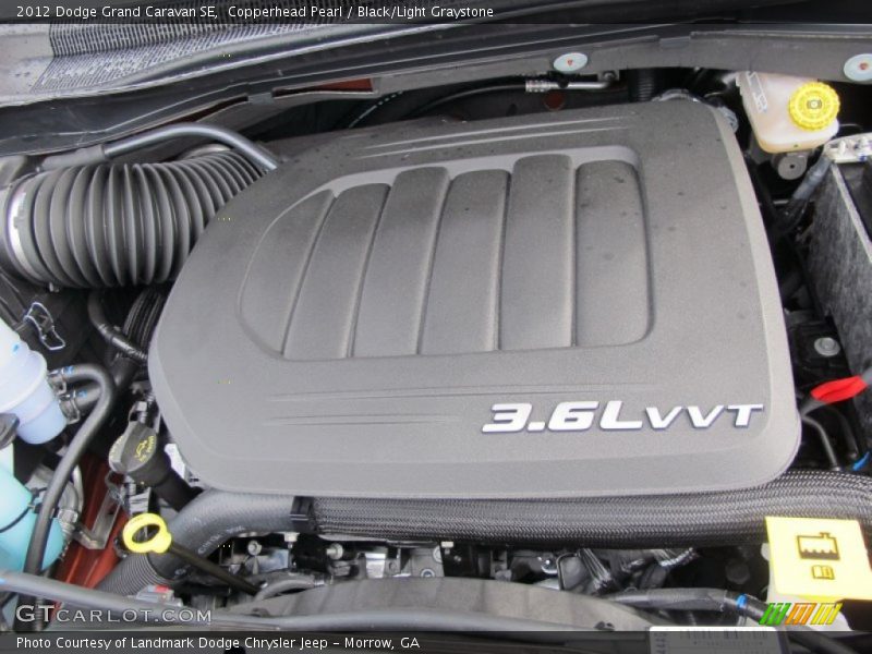 Copperhead Pearl / Black/Light Graystone 2012 Dodge Grand Caravan SE