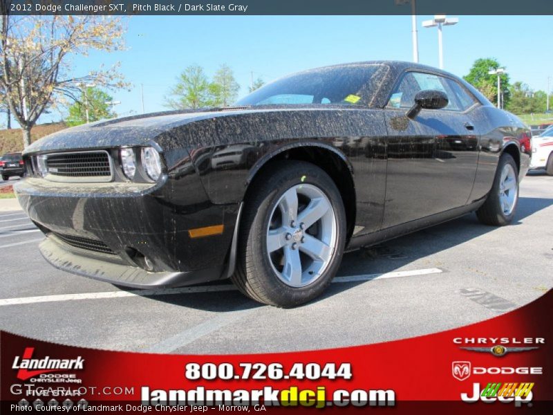 Pitch Black / Dark Slate Gray 2012 Dodge Challenger SXT