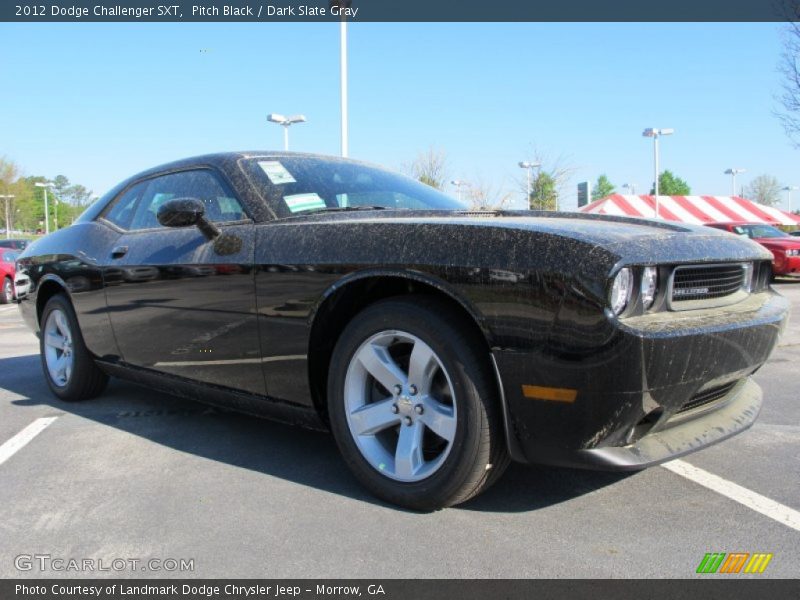 Pitch Black / Dark Slate Gray 2012 Dodge Challenger SXT