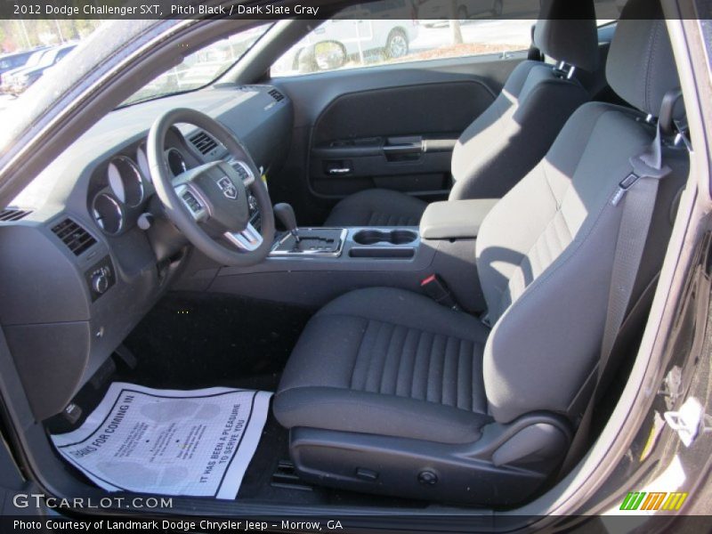Pitch Black / Dark Slate Gray 2012 Dodge Challenger SXT