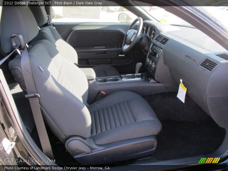 Pitch Black / Dark Slate Gray 2012 Dodge Challenger SXT