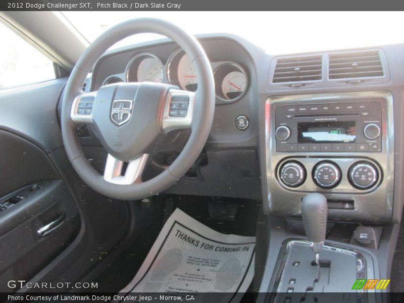 Pitch Black / Dark Slate Gray 2012 Dodge Challenger SXT