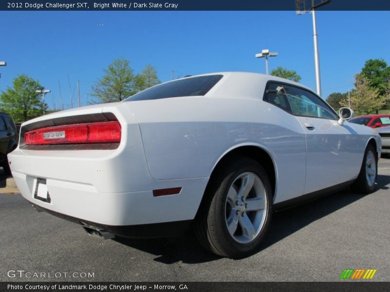 Bright White / Dark Slate Gray 2012 Dodge Challenger SXT