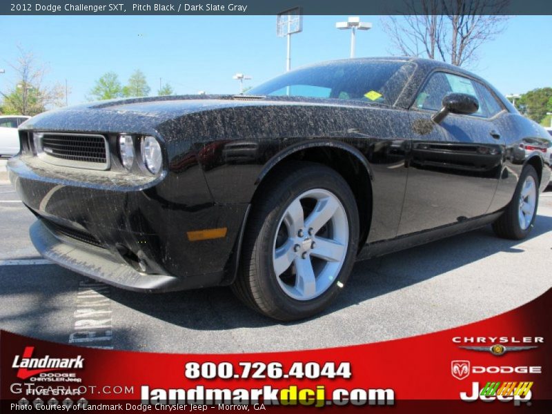 Pitch Black / Dark Slate Gray 2012 Dodge Challenger SXT