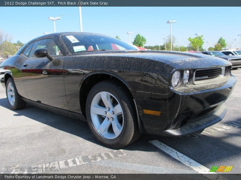Pitch Black / Dark Slate Gray 2012 Dodge Challenger SXT
