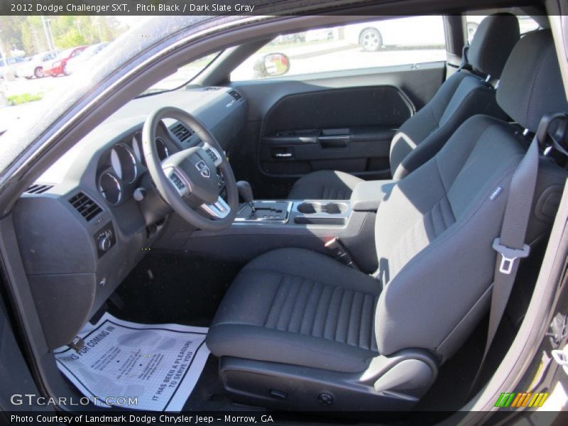 Pitch Black / Dark Slate Gray 2012 Dodge Challenger SXT